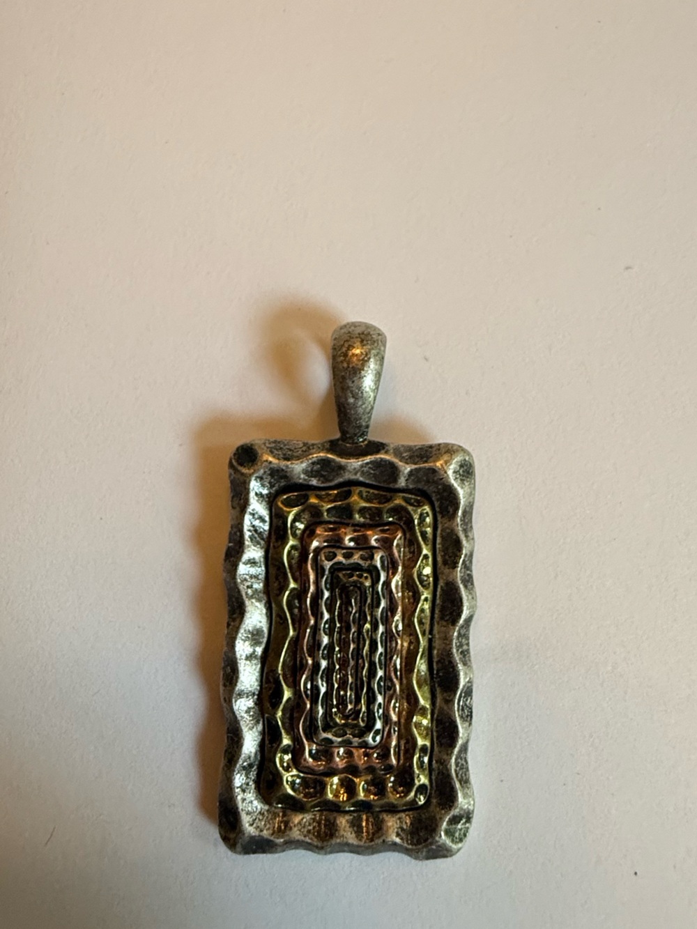 Lia Sophia Mixed Metal Geometric Pendant